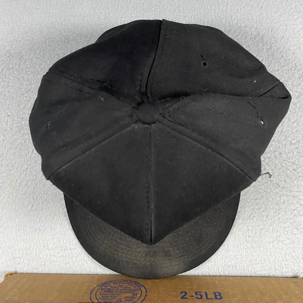 Dickies Black Snapback Hat Horseshoe Logo Embroidered Workwear Cap OSFA